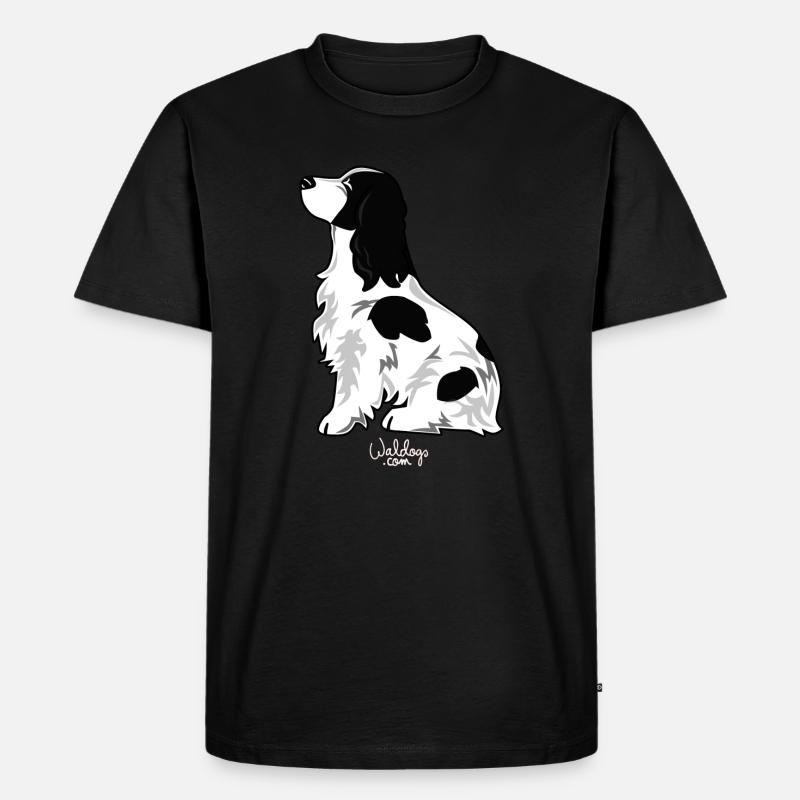 cocker1 - Männer Premium Bio T-Shirt - Schwarz
