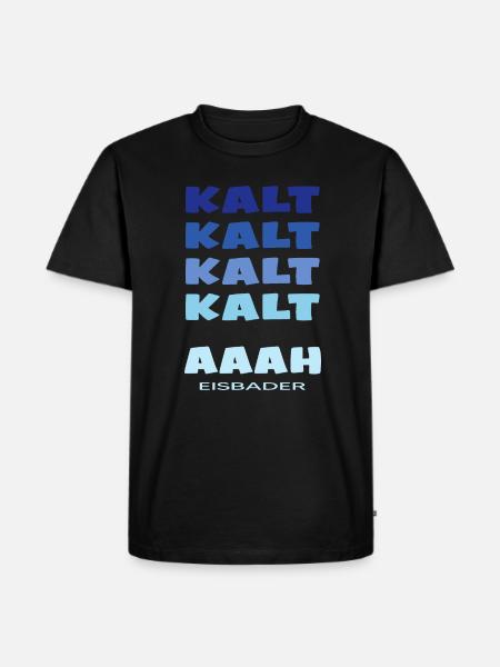 eisbaden winterbader cool icebath kälteresistent - Männer Premium Bio T-Shirt - Schwarz