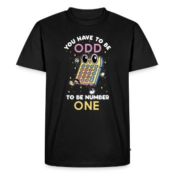 Vous devez être étrange pour être numéro un des mathématiques - T-shirt Premium bio Homme - noir - Devant - Nico (187cm)