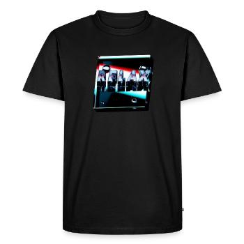 Relax - T-shirt Premium bio Homme - noir - Devant - Nico (187cm)