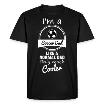 football papa du football du football du football papa papa - T-shirt Premium bio Homme - noir - Devant - Nico (187cm)