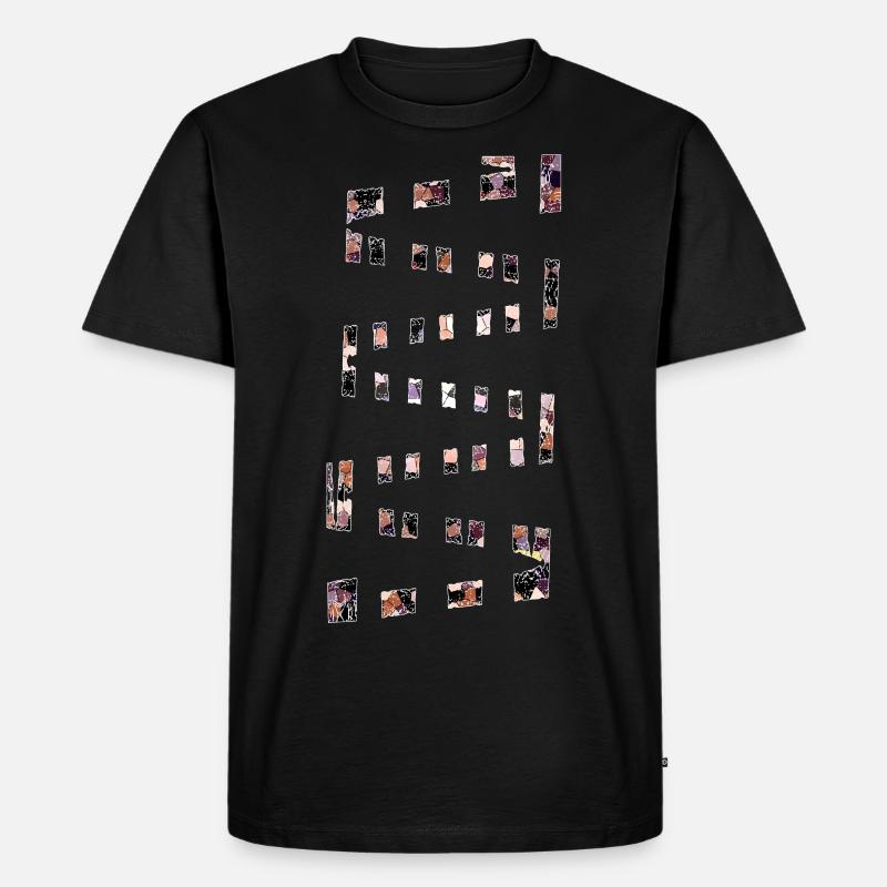 Abstract No. 49 - Männer Premium Bio T-Shirt - Schwarz