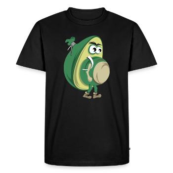 drôle d’avocat randonnée nature forêt icône icône - T-shirt Premium bio Homme - noir - Devant - Nico (187cm)