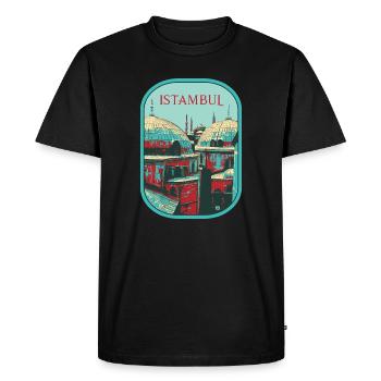Majesty of Istanbul: Sublime Mosque - Men's Premium Organic T-Shirt - black - Front - Nico (187cm)