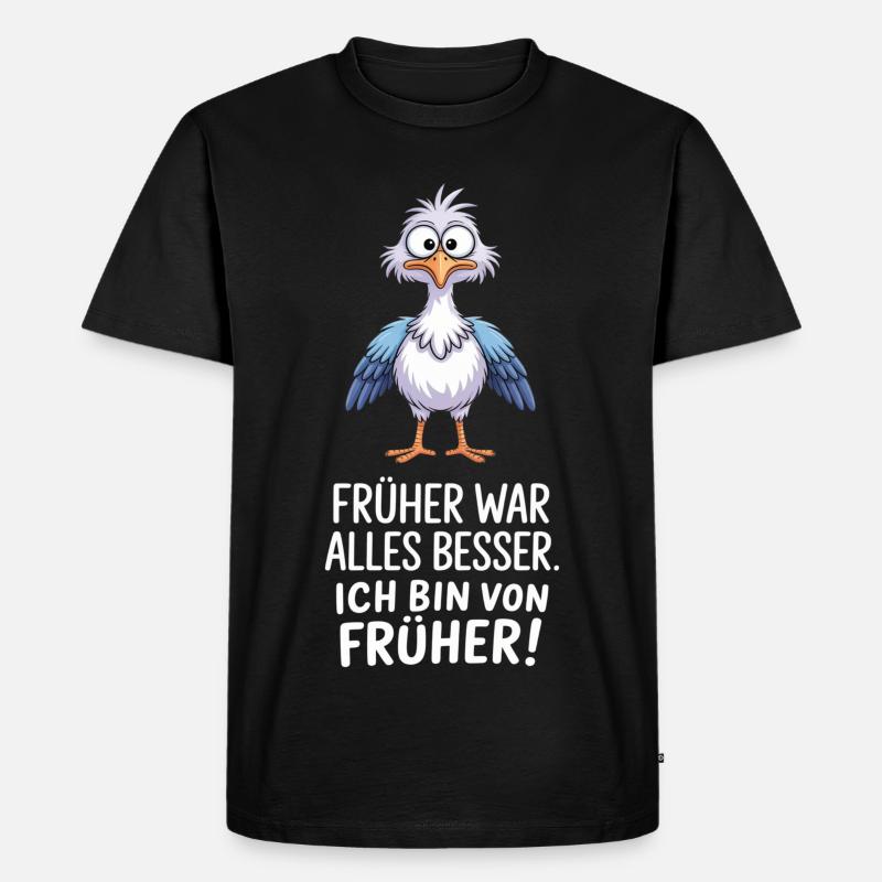 Früher War Alles Besser - Männer Premium Bio T-Shirt - Schwarz