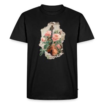 Violon Violon - T-shirt Premium bio Homme - noir - Devant - Nico (187cm)
