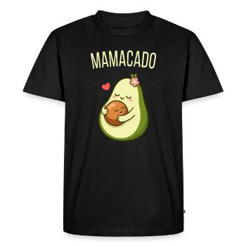 Mamacado Maman de la famille Avocat Maman - T-shirt Premium bio Homme - noir - Devant - Nico (187cm)