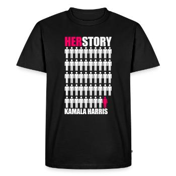 Kamala Harris - T-shirt Premium bio Homme - noir - Devant - Nico (187cm)