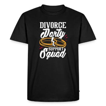 Recently Divorced - Supporting Divorce Party - Men's Premium Organic T-Shirt - black - Front - Nico (187cm)