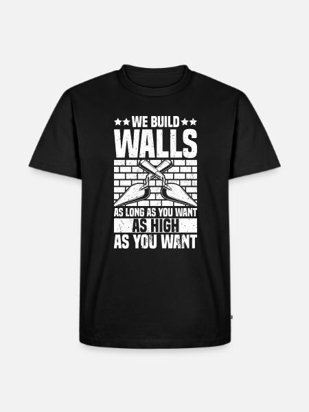 Bricklayer Brick Layer Brickmason Mason - Men's Premium Organic T-Shirt - black