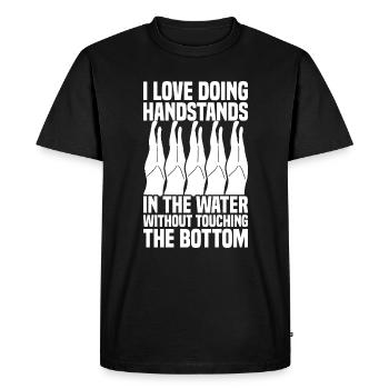 Synchronized Swimming - Men's Premium Organic T-Shirt - black - Front - Nico (187cm)