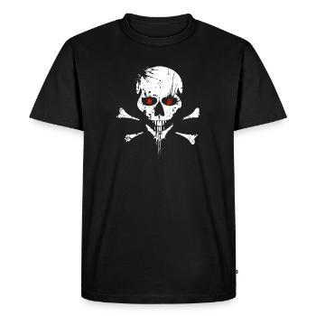 Skull - Men's Premium Organic T-Shirt - black - Front - Nico (187cm)