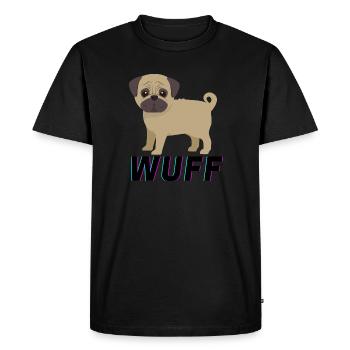 Chien aboiement animaux animaux chiens - T-shirt Premium bio Homme - noir - Devant - Nico (187cm)