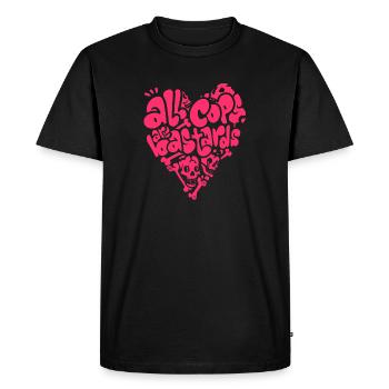 ACAB - T-shirt Premium bio Homme - noir - Devant - Nico (187cm)