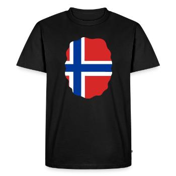 Drapeau de la Norvège Drapeau de la Scandinavie Drapeau norvégien - T-shirt Premium bio Homme - noir - Devant - Nico (187cm)