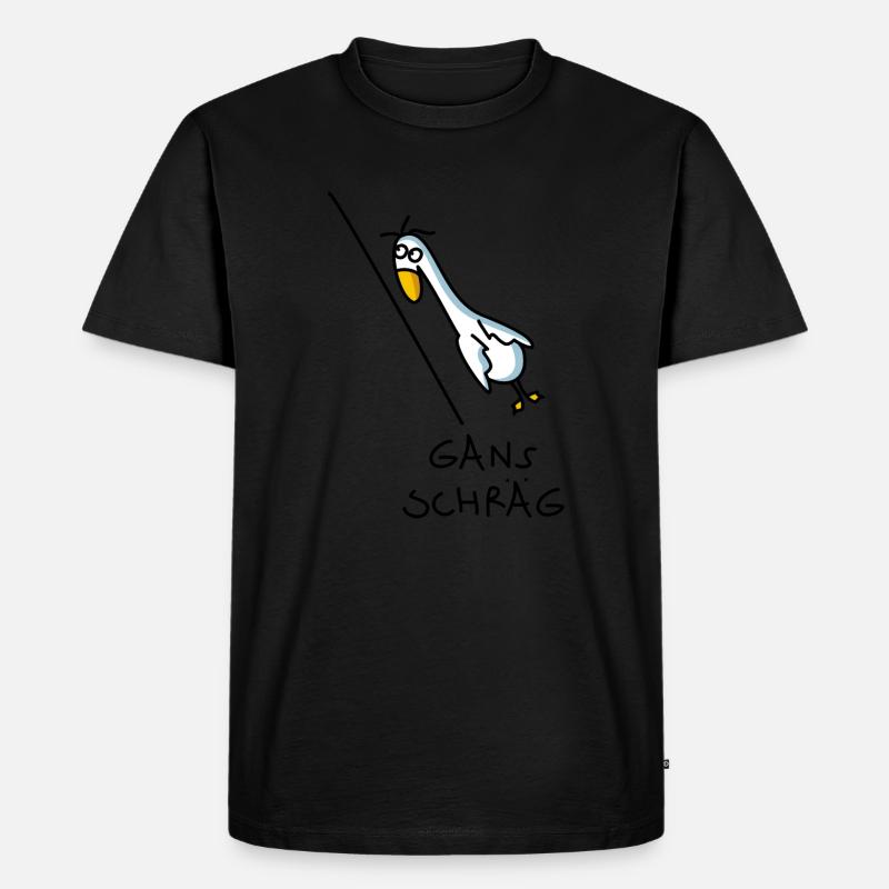 Schräger Vogel Gans - Männer Premium Bio T-Shirt - undefined