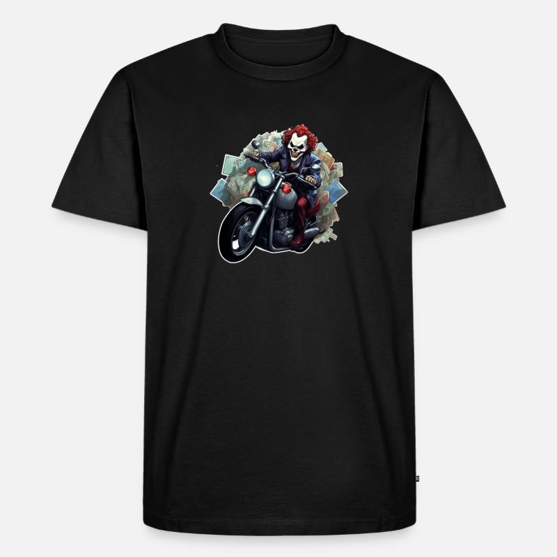 Killer Clown - Männer Premium Bio T-Shirt - Schwarz