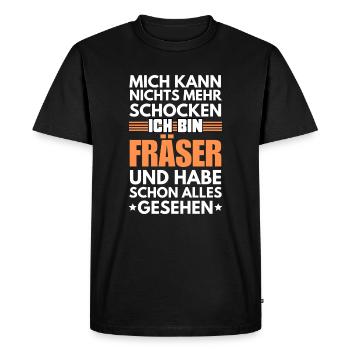 Non-shockable cutter - Men's Premium Organic T-Shirt - black - Front - Nico (187cm)