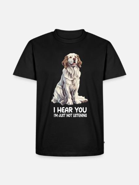 Clumber Spaniel - Men's Premium Organic T-Shirt - black