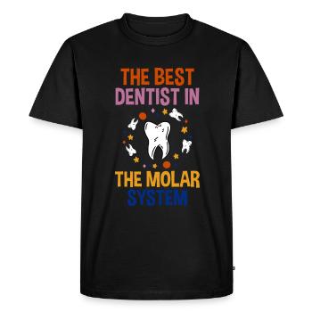 Le meilleur dentiste dans le système molaire 2 - T-shirt Premium bio Homme - noir - Devant - Nico (187cm)