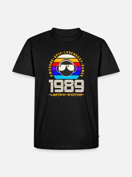 1989 - Men's Premium Organic T-Shirt - black