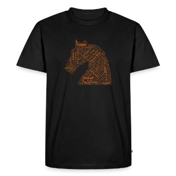 Chess Openings - Men's Premium Organic T-Shirt - black - Front - Nico (187cm)