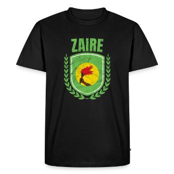 Zaire - Men's Premium Organic T-Shirt - black - Front - Nico (187cm)