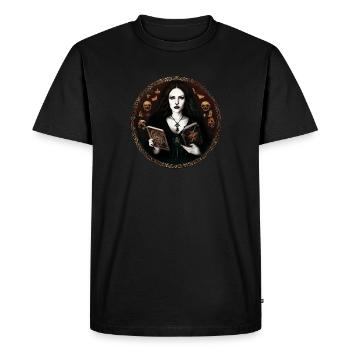 Ritratto Wiccan - Maglietta ecologica premium da uomo - nero - Fronte - Nico (187cm)