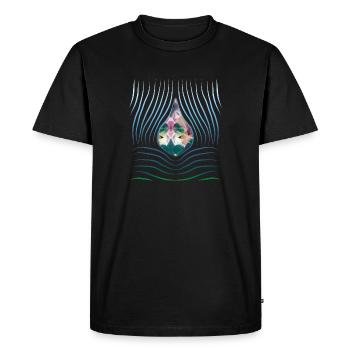 une goutte d’eau - T-shirt Premium bio Homme - noir - Devant - Nico (187cm)