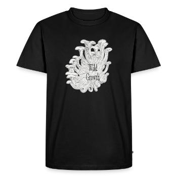 Wild Growth White - Men's Premium Organic T-Shirt - black - Front - Nico (187cm)