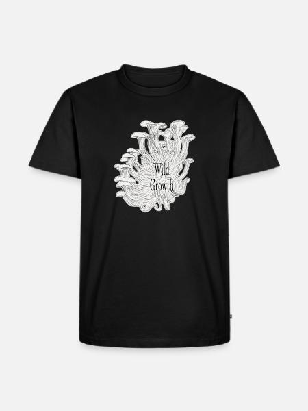 Croissance sauvage Blanc - T-shirt Premium bio Homme - noir