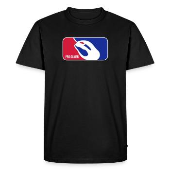 pro gaming - Men's Premium Organic T-Shirt - black - Front - Nico (187cm)