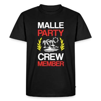 Équipage de Malle Party - T-shirt Premium bio Homme - noir - Devant - Nico (187cm)