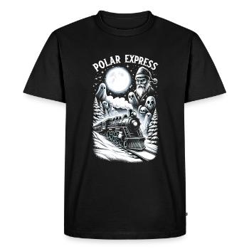 Haunted Polar Express - T-shirt Premium bio Homme - noir - Devant - Nico (187cm)