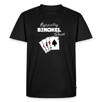 Jumelles Chemise Officielle - T-shirt Premium bio Homme - noir - Devant - Nico (187cm)