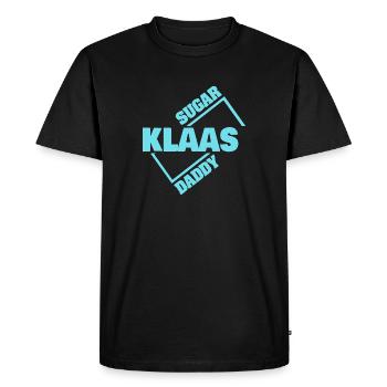 Klaas en tant que sugar daddy - T-shirt Premium bio Homme - noir - Devant - Nico (187cm)