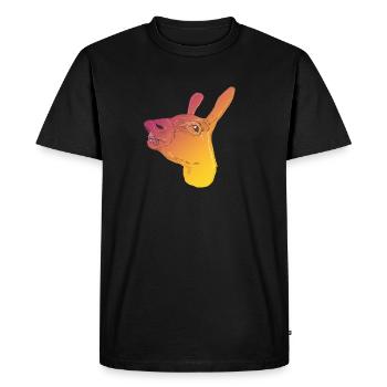 ASS - Men's Premium Organic T-Shirt - black - Front - Nico (187cm)