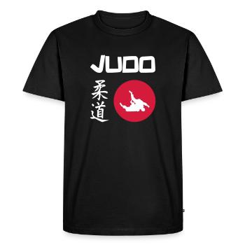 Judo - Men's Premium Organic T-Shirt - black - Front - Nico (187cm)