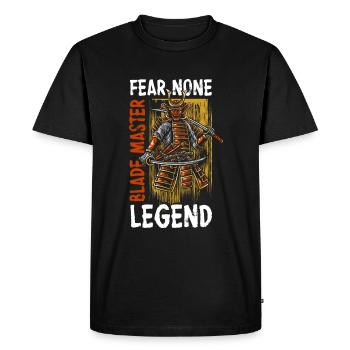 Guerrier Kendo Geek Escrime - T-shirt Premium bio Homme - noir - Devant - Nico (187cm)