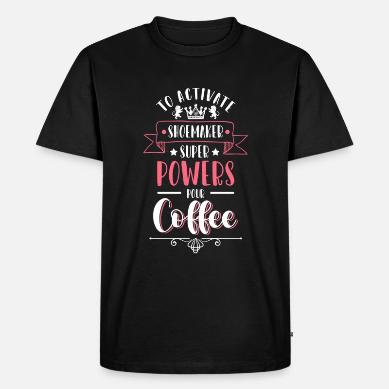 Schuster Schuh Handwerker Sohle - Männer Premium Bio T-Shirt - Schwarz