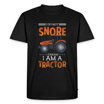 Tractor Attachment Tractor Country Life - Men's Premium Organic T-Shirt - black - Front - Nico (187cm)