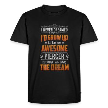 Artist Art Plug - Men's Premium Organic T-Shirt - black - Front - Nico (187cm)