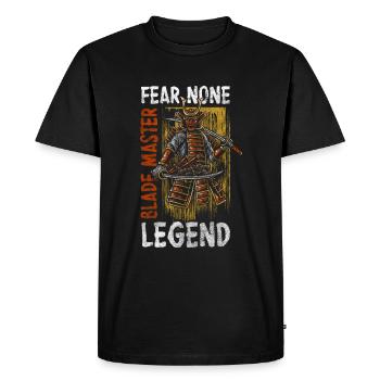 Swordsman Fighter Japan Victory - Men's Premium Organic T-Shirt - black - Front - Nico (187cm)