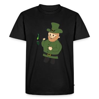 Patrick - T-shirt Premium bio Homme - noir - Devant - Nico (187cm)