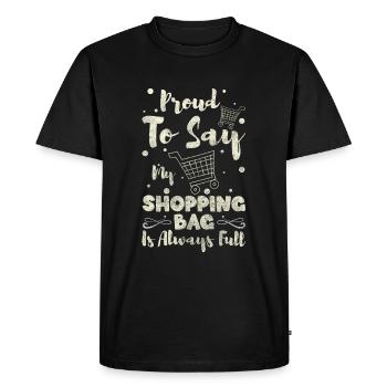 Shopping Argent Vêtements Reine - T-shirt Premium bio Homme - noir - Devant - Nico (187cm)