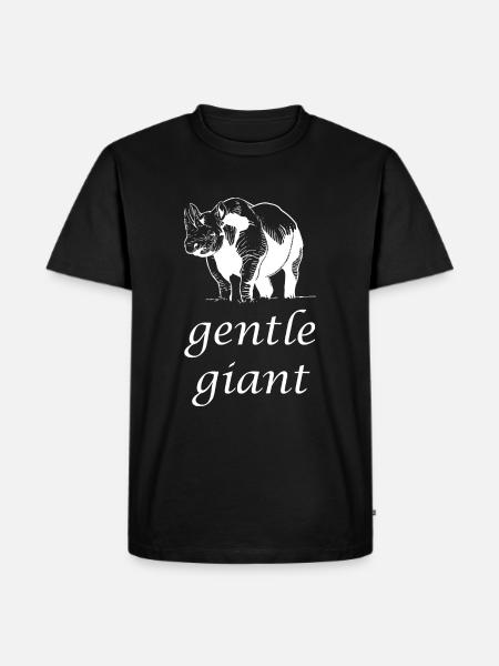 Rhinocéros géant doux - T-shirt Premium bio Homme - noir