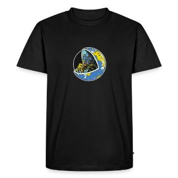 Spider Earth - Men's Premium Organic T-Shirt - black - Front - Nico (187cm)