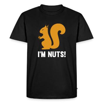 Je suis fou - T-shirt Premium bio Homme - noir - Devant - Nico (187cm)