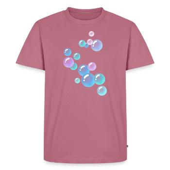 BULLES DE SAVON - T-shirt Premium bio Homme - mauve - Devant - Nico (187cm)