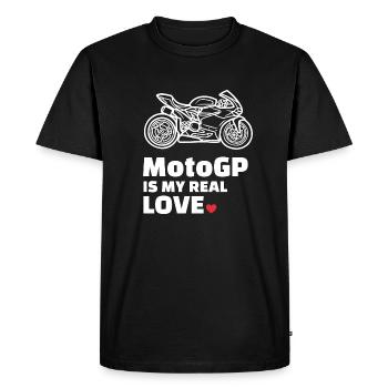 J’adore le MotoGP - T-shirt Premium bio Homme - noir - Devant - Nico (187cm)